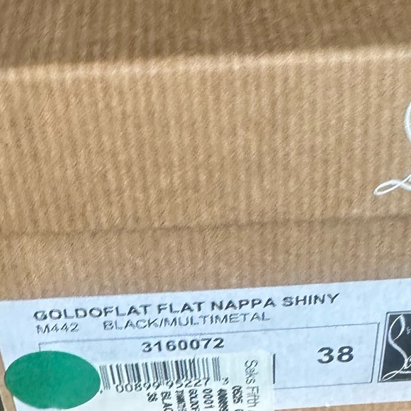 Christian Louboutin Goldoflat flats spike detail RETAIL 995 - Picture 8 of 8